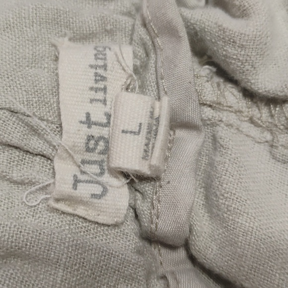 Just Living Light Gray8 Linen Wide Leg Drawstring Pants - Picture 14 of 16